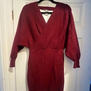 Red Sweater Dress